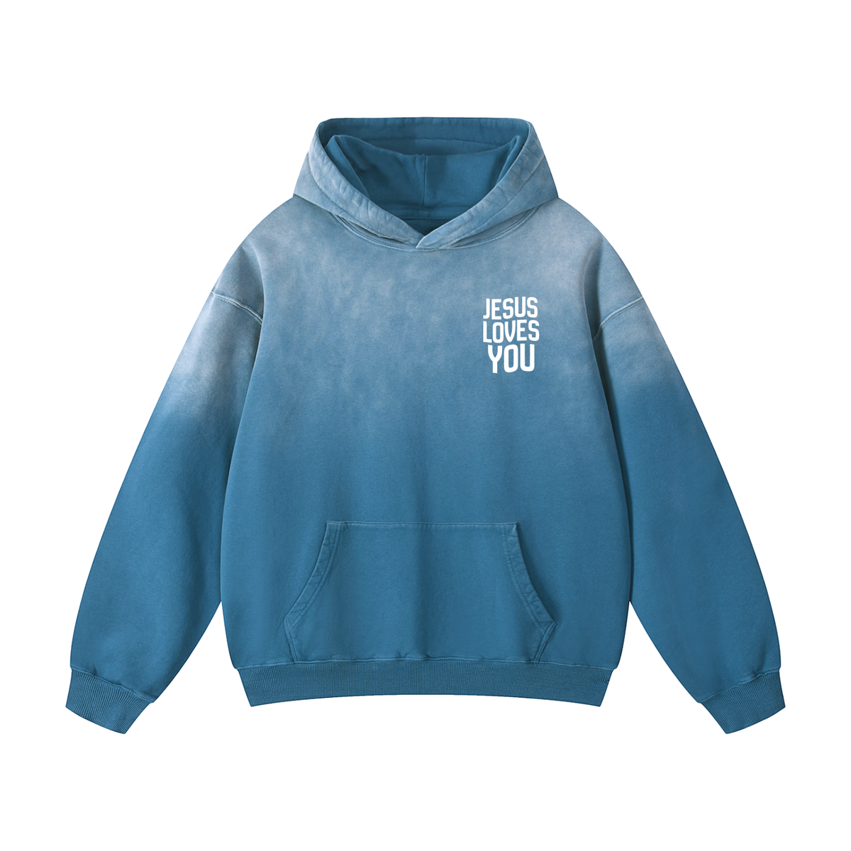 ''Jesus loves you'' Unisex Heavyweight Oversized Hoodie