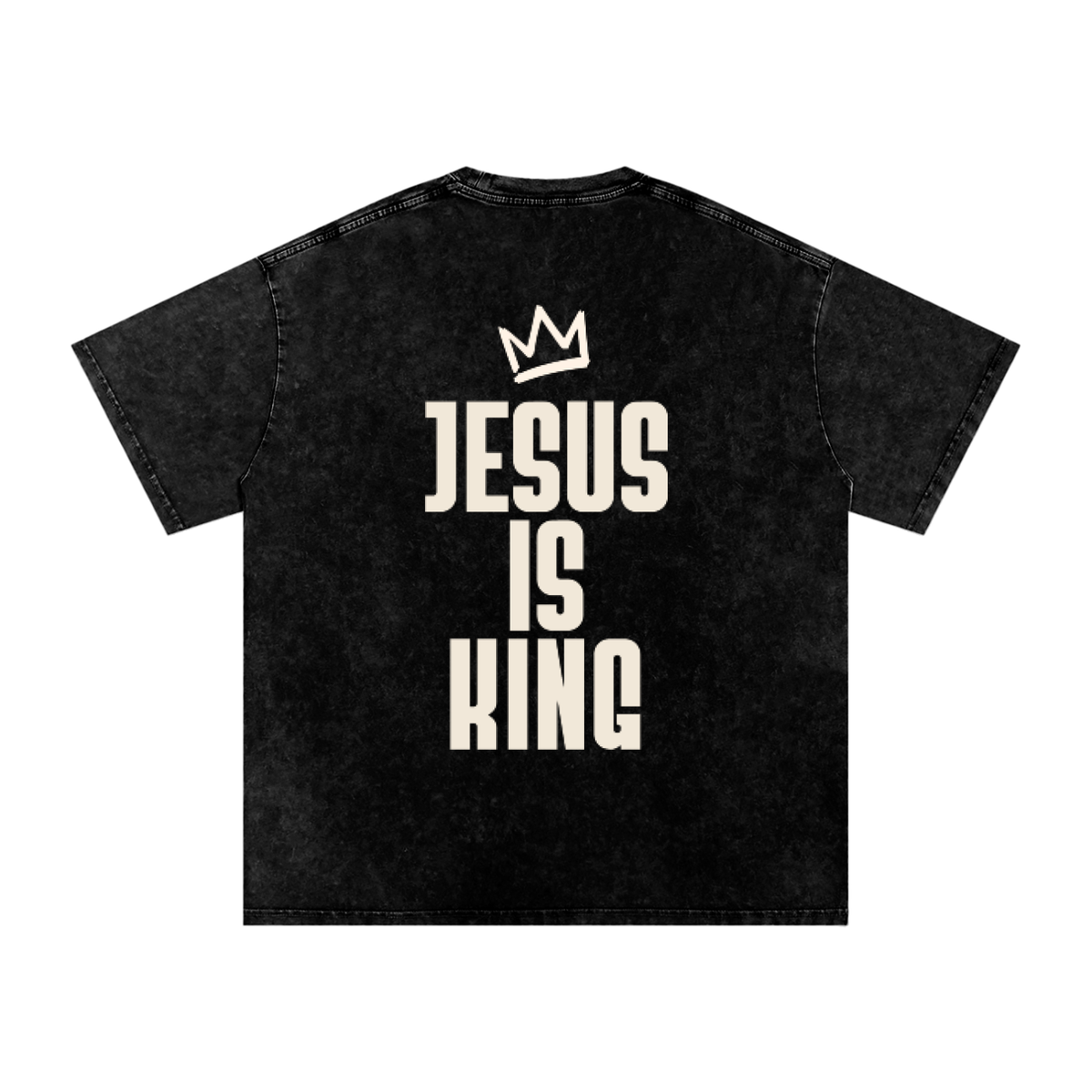 ''Jesus is King'' Unisex Oversized Cotton T-Shirt