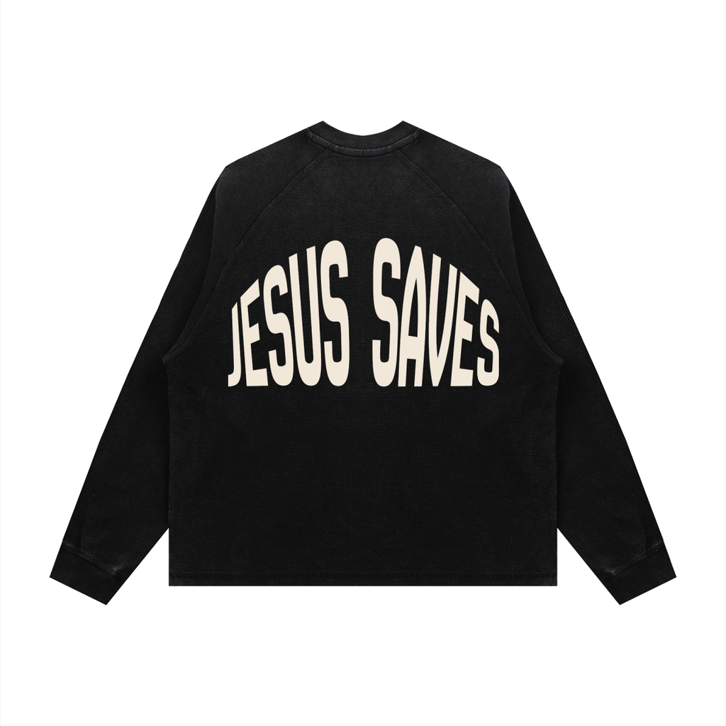 ''Jesus Saves'' Unisex Longsleeve T-Shirt
