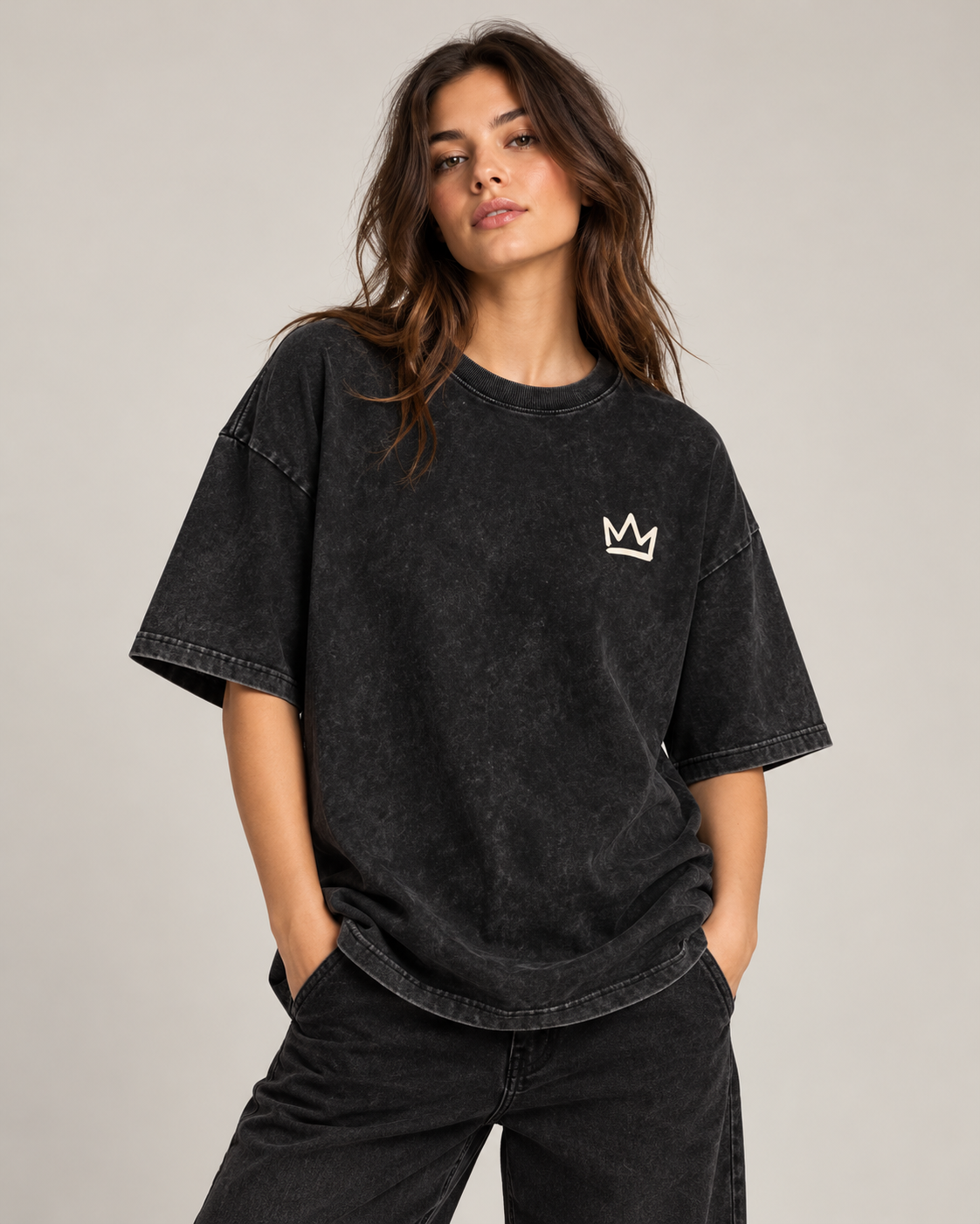 ''Jesus is King'' Unisex Oversized Cotton T-Shirt