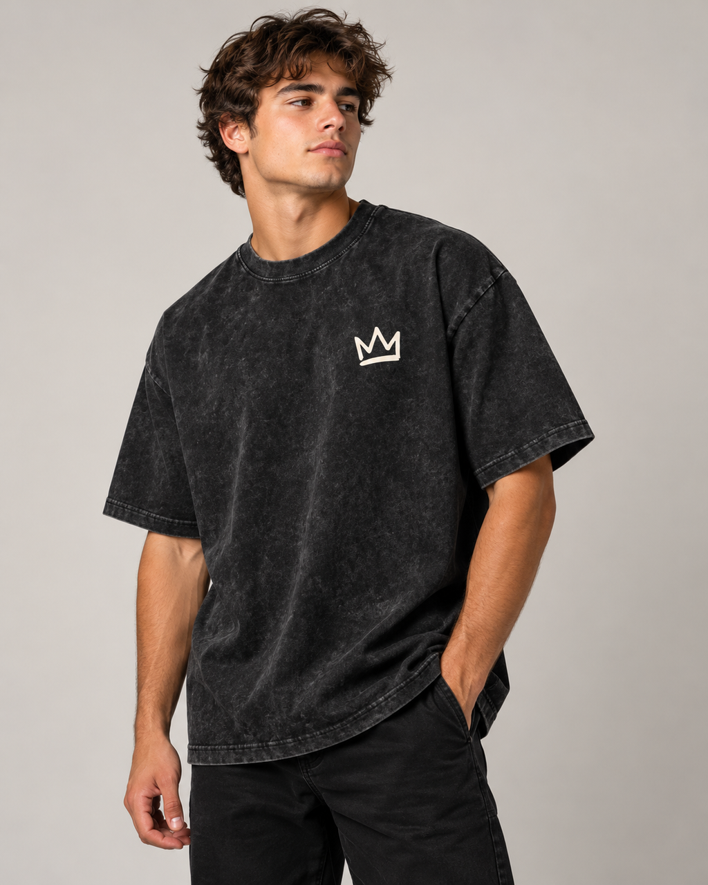 ''Jesus is King'' Unisex Oversized Cotton T-Shirt